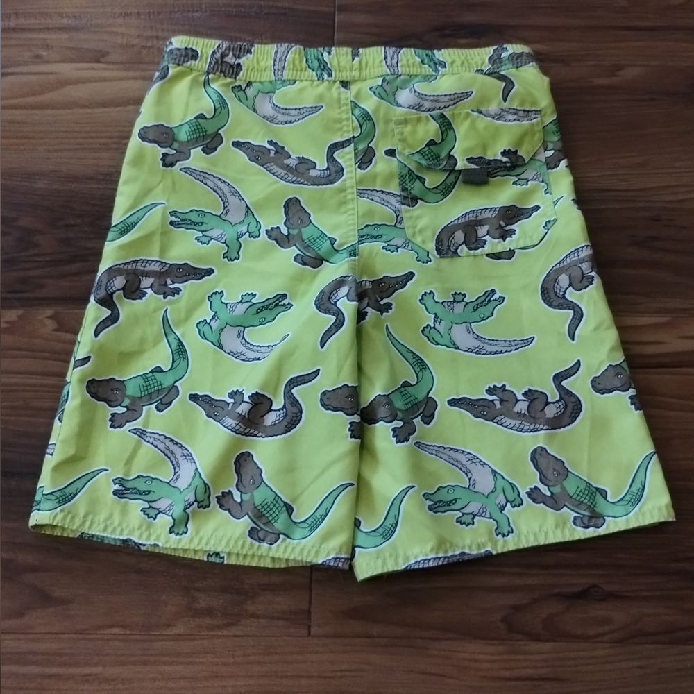 Greendog Alligator crocodile Green Water Board Swimwear Surf Trunks boy size 6 - Picture 3 of 16